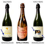 Regalos originales para Inauguraci�n de casa: Botella Cava Juve y Camps personalizada