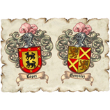 L�mina con dos escudos