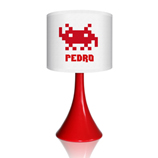 L�mpara roja personalizada