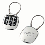 Llavero tres en raya Personalizado