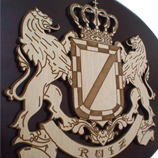 Regalos originales para Inauguraci�n de casa: Escudo grabado en relieve 