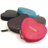 Regalos Accesorios con nombre: Monedero coraz�n de piel personalizado