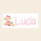 Cuadro personalizado con nombre y mu�ecos