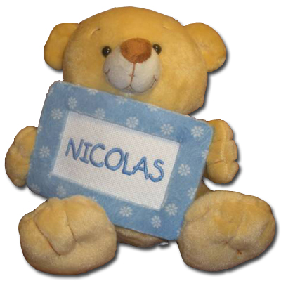 Regalos 15 - 30 &euro;: Peluche bordado con nombre