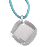 Colgante romboidal de cristal