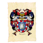 L�mina con escudo en papel pergamino