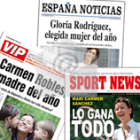 Falsa portada DIGITAL de peri�dico para ella