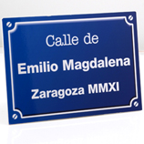Regalos originales para Inauguraci�n de casa: Placa de calle personalizada