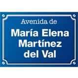 Placa de calle personalizada