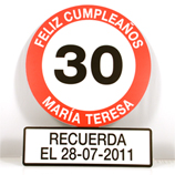 Regalos originales para Inauguraci�n de casa: Se�al de tr�fico personalizada