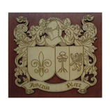 Regalos originales para Inauguraci�n de casa: Dos escudos grabados en relieve