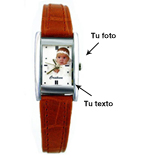 Regalos  para hombres: Reloj de caballero personalizado de piel