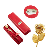 Regalos Cumplea�os para parejas: Rosa de oro personalizada