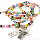Regalos 15 - 30 &euro;: Rosario de colores con cruz grabada