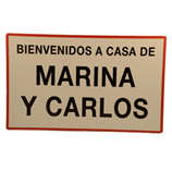 Regalos originales para Inauguraci�n de casa: Se�al de poblaci�n personalizada