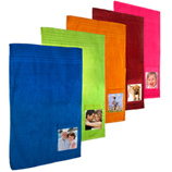 Regalos originales para Inauguraci�n de casa: Toalla de playa con foto en el bolsillo