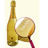 Regalos  para parejas: Vino espumoso con l�minas de oro