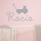 Regalos originales para Inauguraci�n de casa: Vinilo infantil con nombre