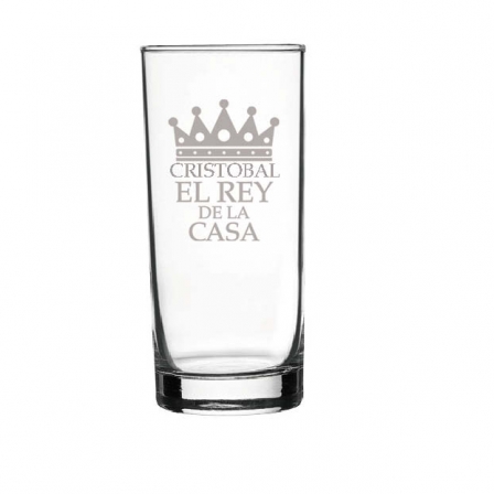 Regalos con nombre: Vaso de whisky grabado para el rey de la casa Regalos con nombre: Vaso de whisky grabado para el rey de la casa