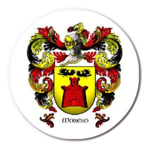 Alfombrilla redonda con escudo heráldico