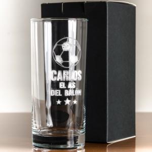 Vaso de whisky alto para el as del balón