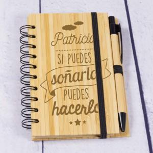 Bloc de notas grabado Si puedes soñarlo...