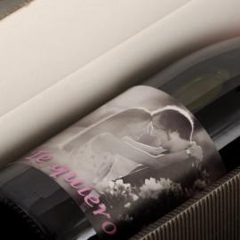 Botella de vino personalizada con foto Botella de vino personalizada con foto