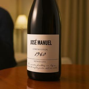 Botella de vino personalizada cosecha especial