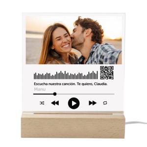Canción personalizada en una lámpara led
