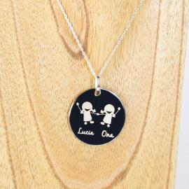 Colgante de plata alban personalizado Colgante de plata alban personalizado