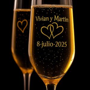 Copas de cava para parejas