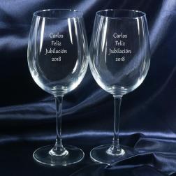 Copas de vino jubilación