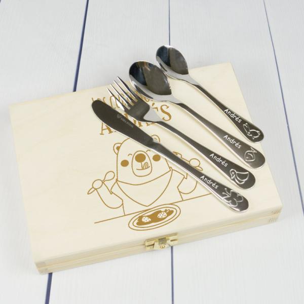 Cubiertos infantiles personalizados