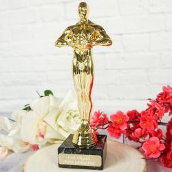 Estatua Óscar personalizada para jubilación