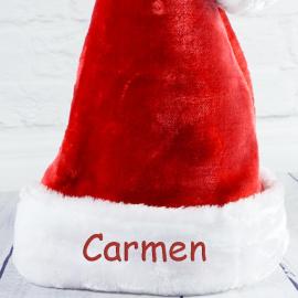 Gorro de Papá Nöel bordado