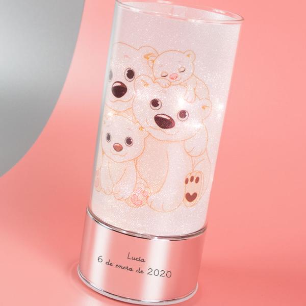 Lámpara ositos infantiles personalizada