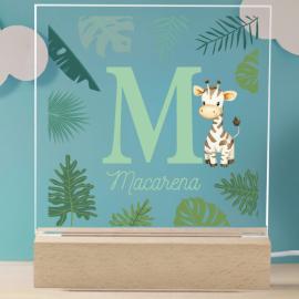 Lámpara personalizada para niño con inicial y nombre Lámpara personalizada para niño con inicial y nombre
