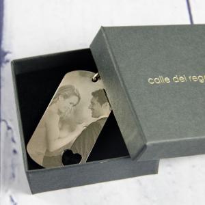 Llavero grabado con corazón