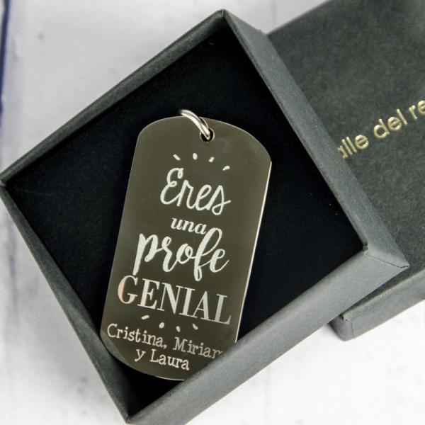 Llavero personalizado Eres un profe genial
