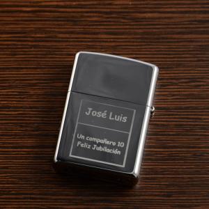 Mechero Zippo 'Jubilación' grabado