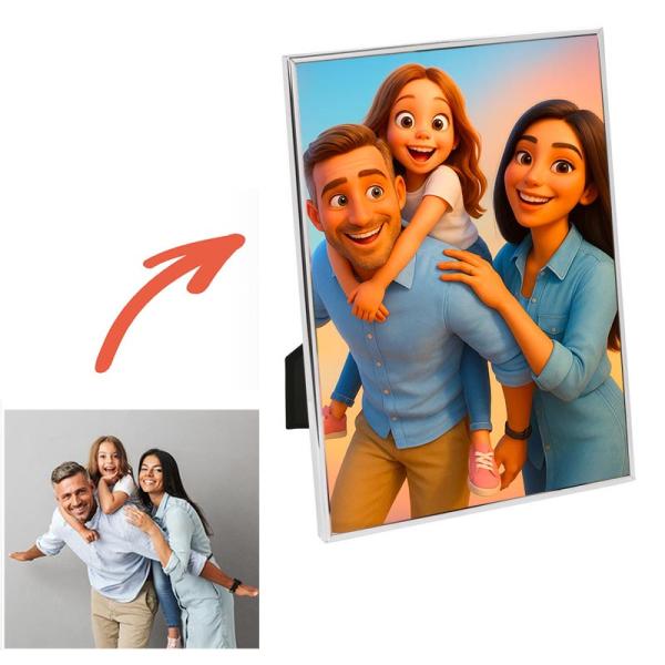 Retrato personalizado a partir de tu foto con marco (Elige tu estilo)