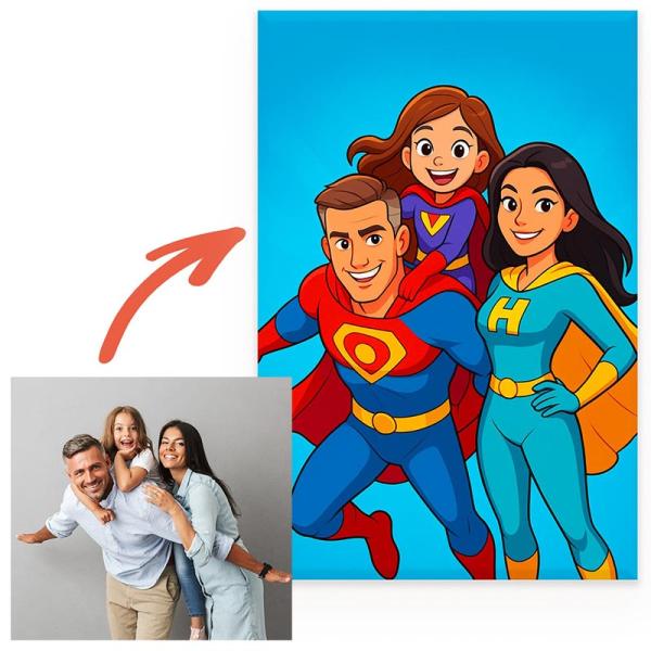 Foto Retrato personalizado a partir de tu foto (Elige tu estilo)