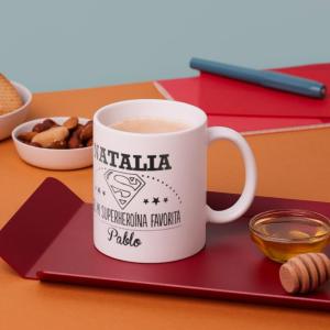 Taza personalizada para mi superheroína