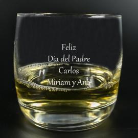 Vaso de Whisky grabado con texto Vaso de Whisky grabado con texto