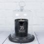 Regalos personalizados: Velas personalizadas: Vela grabada para cumplea&ntilde;os con campana de cristal