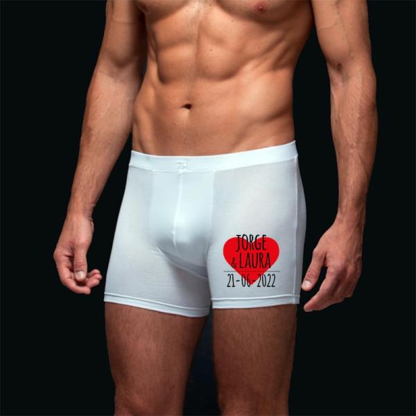 Calzoncillo BIO personalizado 'Enamorado'