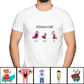 Camiseta BIO familias personalizada Camiseta BIO familias personalizada