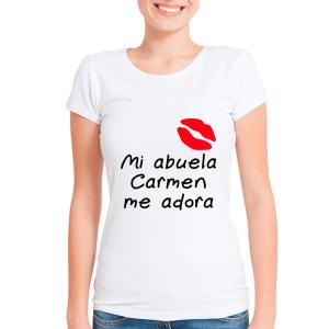 Camiseta mi abuela me adora personalizada
