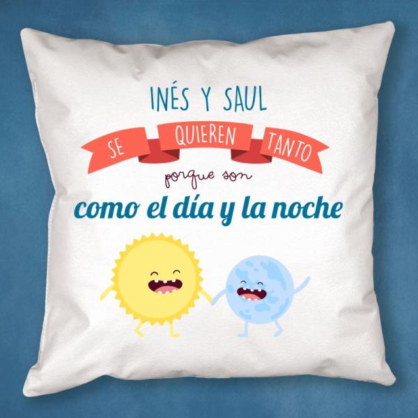 Cojín divertido para enamorados