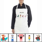 Delantal familias personalizado